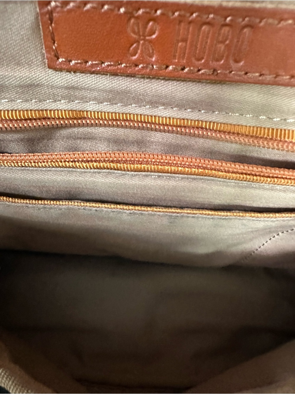 HOBO Black Leather Satchel with Gold Hardware - Picture 7 of 7